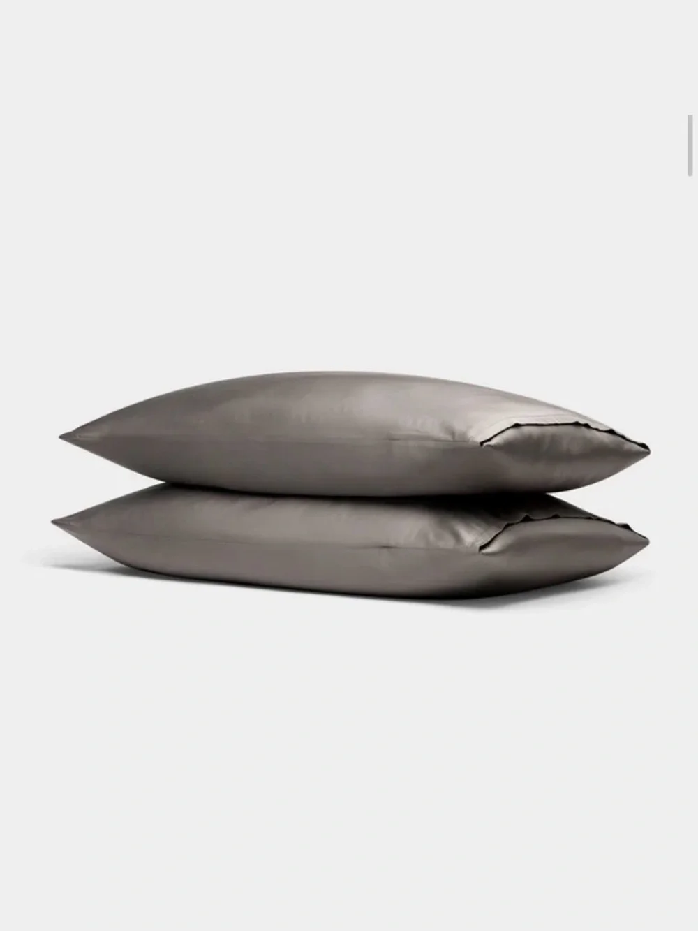 NWT Cozy Earth King Pillowcases Charcoal Bamboo Set of 2 In Canvas Bag